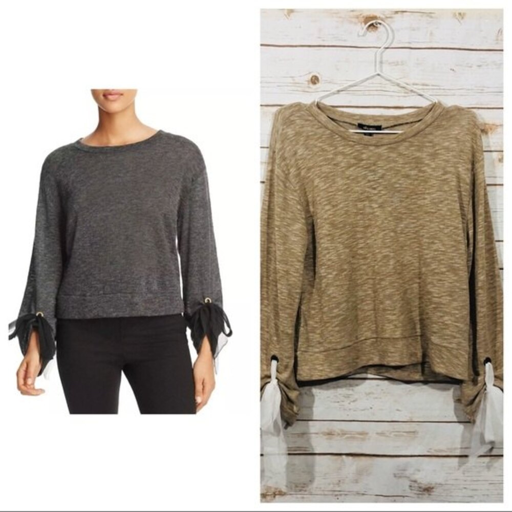 Ella Moss Women's Nicolette Tan Knit Heathered  Sweater Size‎ XS